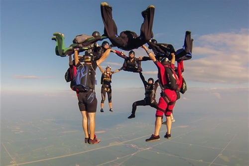 United States Parachute Association > Experienced Skydivers > Sisters ...