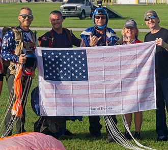 Flags Jumps Mark 9/11 Anniversary